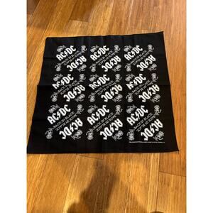 AC/DC Vintage Bandana BACK IN BLACK 2000 leidseplein Angus